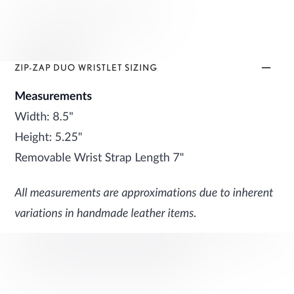 Portland leather Cobalt blue zip zap duo wristlet - Picture 8 of 8